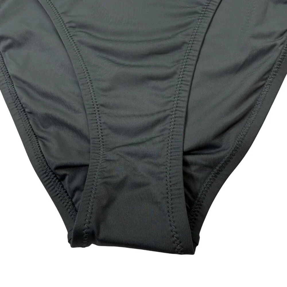 SKIMS Swim Cheeky Tanga‎ Bottom Gunmetal 3X